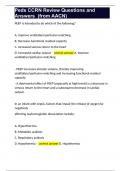PASS THE CCRN &comma; STUDY BUNDLE WITH COMPLETE SOLUTIONS 