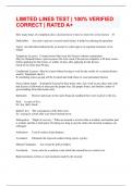 LIMITED LINES TEST &vert; 100&percnt; VERIFIED CORRECT &vert; RATED A&plus;