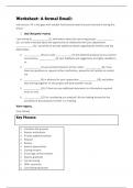 I to I Business English assignment material (Worksheet)