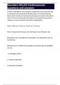 Saunders NCLEX Cardiovascular questions and answers 