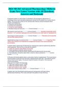 2024 NR 565 Advanced Pharmacology Midterm  Exam New Latest Version with All Questions,  Answers and Rationale