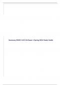 Summary RNSG 1215 HA Exam 1 Spring 2024 Study Guide