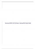 Summary RNSG 1215 HA Exam 1 Spring 2024 Study Guide