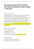 REPL EXAM CASA 2023 EXPERT CERTIFIED QUESTIONS AND ANSWERS ALREADY GRADED A&plus; 100&percnt; PASS 