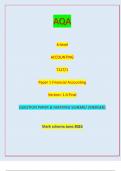 AQA A-level ACCOUNTING 7127&sol;1 Paper 1 Financial Accounting Version&colon; 1&period;0 Final Question Paper & Mark scheme &lbrack;MERGED&rsqb; June 2023