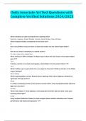 Unity Associate Art Test Questions with Complete Verified Solutions 2024&sol;2025