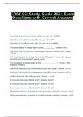 CRAT CCI Study-Guide 2024 Exam Questions with Correct Answers