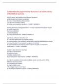 Certified Quality improvement Associate Test 25 Questions with Verified Answers&comma;100&percnt; CORRECT