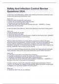 Safety And Infection Control Review Questions 2024&period;
