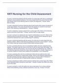 VATI Nursing for the Child Assessment Exam