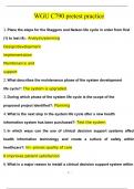 WGU C790 pretest practice Nursing Informatics Exam Questions and Answers &lpar;2024 &sol; 2025&rpar; &lpar;Verified Answers&rpar;