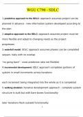 WGU C790 - SDLC Nursing Informatics Exam Questions and Answers &lpar;2024 &sol; 2025&rpar; &lpar;Verified Answers&rpar;