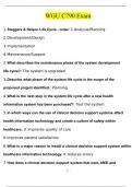WGU C790 Nursing Informatics Exam Questions and Answers (2024 / 2025) (Verified Answers)