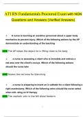 2023 NGN ATI RN Fundamentals Proctored Exam Questions and Verified Answers / A+ GRADE