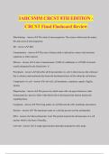 IAHCSMM CRCST 8TH EDITION - CRCST Final Flashcard Review 2024