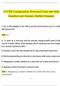 ATI RN FUNDAMENTALS PROCTORED EXAM 2023 WITH NGN QUESTIONS AND VERIFIED ANSWERS & RATIONALES / A+ GRADE