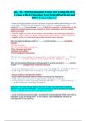 2024 ATI PN Pharmacology Exam New Updated Latest  Version with All Questions from Actual Past Exam and  100&percnt; Correct Answer