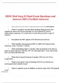 HESI Med Surg II Final Exam Questions and Answers 2023 Verified Answers