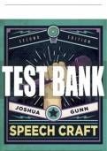 Test Bank For Speech Craft - Second Edition ©2021 All Chapters - 9781319343873