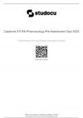 Capstone ATI RN Pharmacology Pre-Assessment Quiz 2023