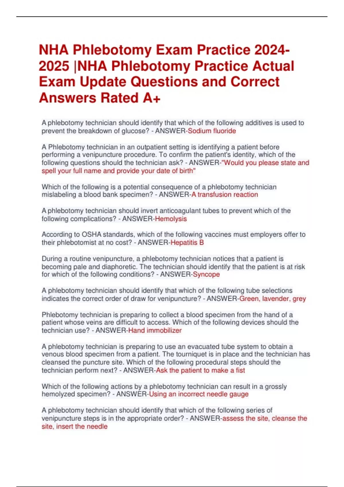 IS THE PHLEBOTOMY EXAM HARD visual data 2