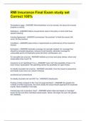RMI Insurance Final Exam study set Correct 100&percnt;