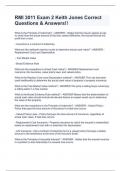 RMI 3011 Exam 2 Keith Jones Correct Questions & Answers&excl;&excl;