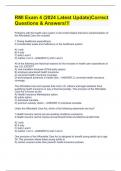 RMI Exam 4 &lpar;2024 Latest Update&rpar;Correct Questions & Answers&excl;&excl;&excl;