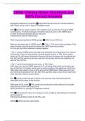 CBRS Training Notes- Questions and  100&percnt; Correct Answers