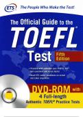 The Official Guide to the TOEFL Test , Fifth Edition.