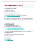 Wastewater Exam Class C: Wastewater Exam Class C Exam Study Guide: Latest Updated