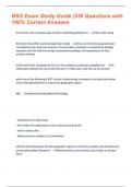 BSG Exam Study Guide &vert; 530 Questions with 100&percnt; Correct Answers &vert; Verified 
