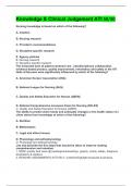 Knowledge & Clinical Judgement ATI 50&sol;50