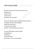 CPO Practice EXAM QUESTIONS & ANSWERS 2024 ( A+ GRADED 100% VERIFIED)