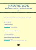 DANB RHS EXAM PRACTICE &vert;  QUESTIONS & 100&percnt; VERIFIED ANSWERS &vert; LATEST UPDATE &vert; GRADED  A&plus;