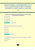 DANB GENERAL CHAIRSIDE PRACTICE  EXAM &vert; QUESTIONS & 100&percnt; VERIFIED ANSWERS &vert; LATEST UPDATE &vert; GRADED  A&plus;