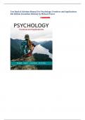 Test Bank & Solution Manual For Psychology&colon; Frontiers and Applications  6th Edition &lbrack;Canadian Edition&rsqb; by Michael Passe