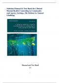 Solution Manual & Test Bank for Clinical  Mental Health Counseling in Community  and Agency Settings, 5th Edition by Samuel  Gladding