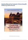 Solution Manual for Computer Networking,8th Edition by James Kurose