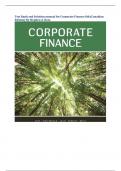 Test Bank and Solution manual for Corporate Finance 8th &lpar;Canadian  Edition&rpar; By Stephen A&period; Ross