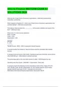 Intro to Finance MIDTERM EXAM A&plus; SOLUTIONS 2024 