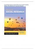 Test Bank for Basics of Social Research&comma; Fourth Canadian  Edition&comma; 4th edition by W&period; Lawrence Neuma