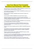 Iowa Core Manual Test Complete Questions And Solutions &vert; 100&percnt; Pass