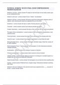 PHYSICAL SCIENCE 100 BYU FINAL EXAM COMPREHENSIVE REVIEW SOLVED &num;8