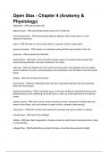 Open Stax - Chapter 4 &lpar;Anatomy & Physiology&rpar; COMPLETE QUESTIONS AND ANSWERS