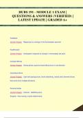 HUBS 191 - MODULE 1 EXAM &vert;  QUESTIONS & ANSWERS &lpar;VERIFIED&rpar; &vert;  LATEST UPDATE &vert; GRADED A&plus;