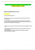 Portage learning biod 151 Module 6 Exam Questions with complete solutions &vert; verified PORTAGE LEARNING BIOD 151 A& P 1 MODULE 6 Exam