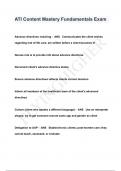 ATI Content Mastery Fundamentals Exam QUESTIONS & ANSWERS 2024 &lpar; A&plus; GRADED 100&percnt; VERIFIED&rpar;