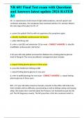 NR 601 Final Test exam with Questions and Answers latest update 2024 RATED A&plus;