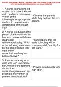 NGN ATI RN NURSING CARE OF CHILDREN PROCTORED EXAM 2024 ACTUAL EXAM  WITH DETAILED VERIFIED ANSWERS &sol;A&plus; GRADE ASSURED